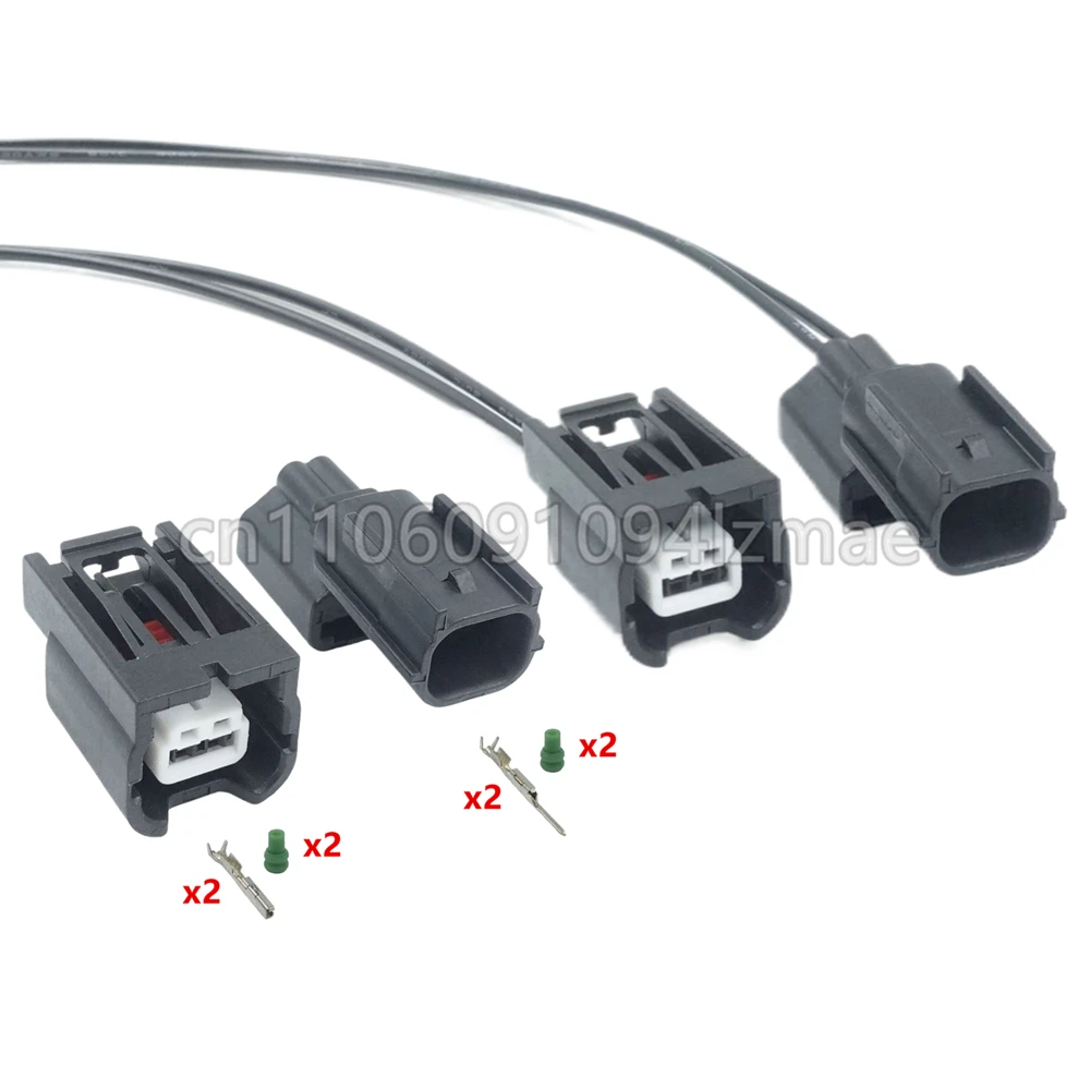 2 Pin Auto Sealed Connector Back-up Lamp Plug Socket Small Lights Fog Lamps For Honda Nissan Infiniti 7282-2090-30 7283-2090-30