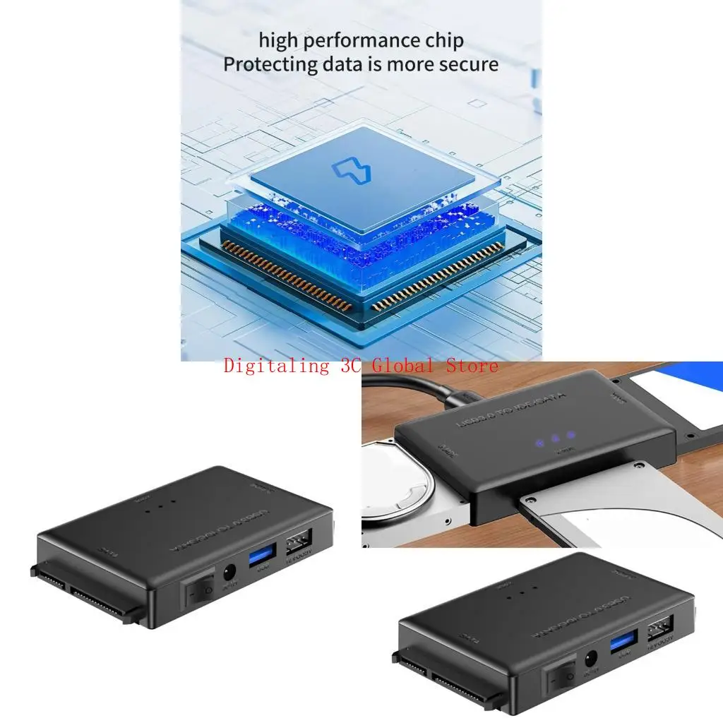 

USB3.0 IDE Adapter Tool с источником питания 5 В для 2,5 3,5 дюйма диска