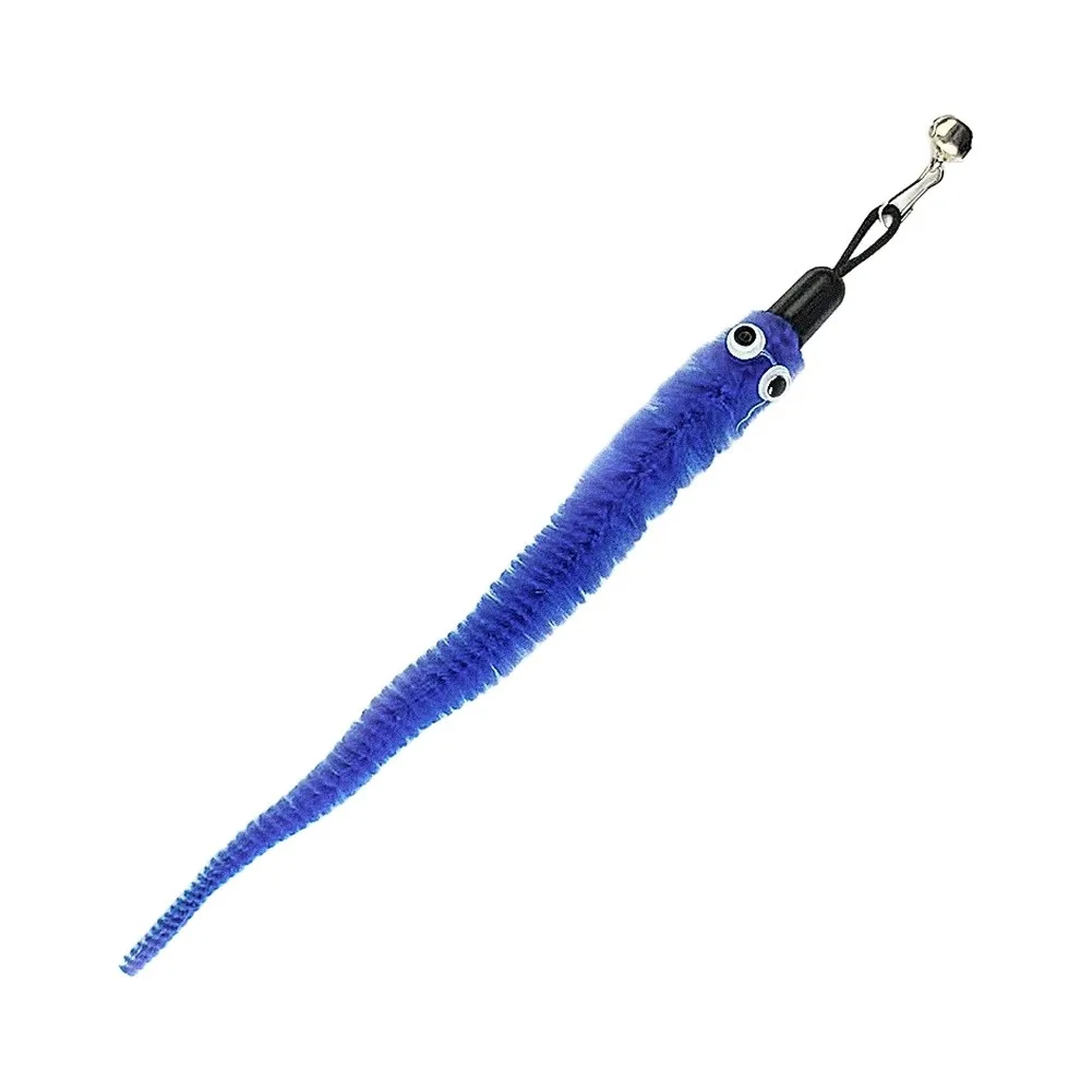 Replacement Head for Caterpillar Style Cat Wand - 22cm Plush Toy to Promote Activity Play and Owner Pet Interaction