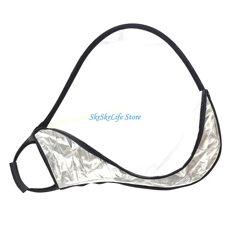 

E65E 30cm/60cm/80cm Portable Handheld Triangle Collapsible Reflector Photo Studio