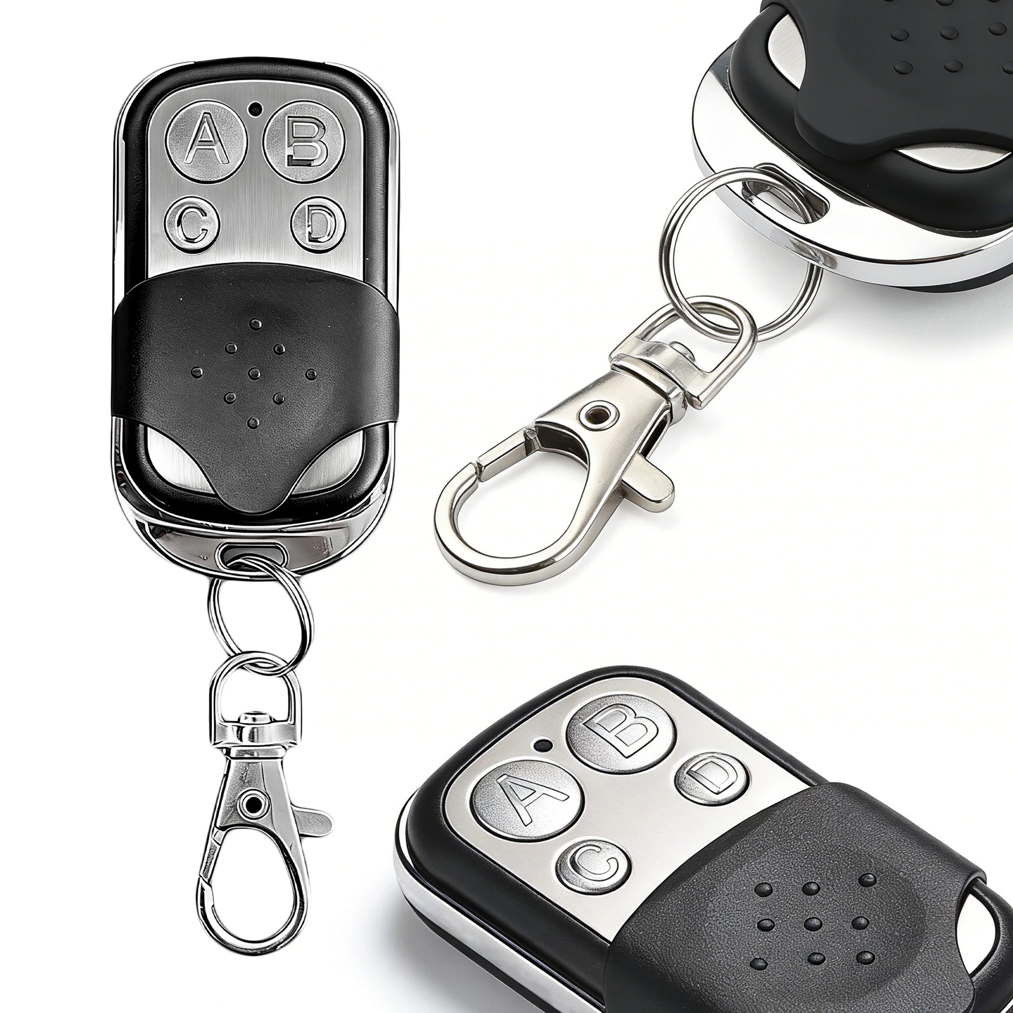 Classic Retro 433.92MHz/433MHz Remote Car Key/Garage Door Remote Duplicater Universal Metal Button Transmitter