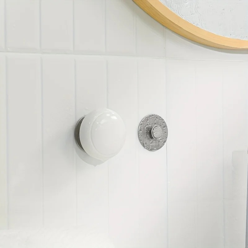 Magnetic Soap Holder Stainless Steel Drain Wall Mounted Adhesive No Drilling Kitchen Bathroom Storage Rack Container Soap Dish
