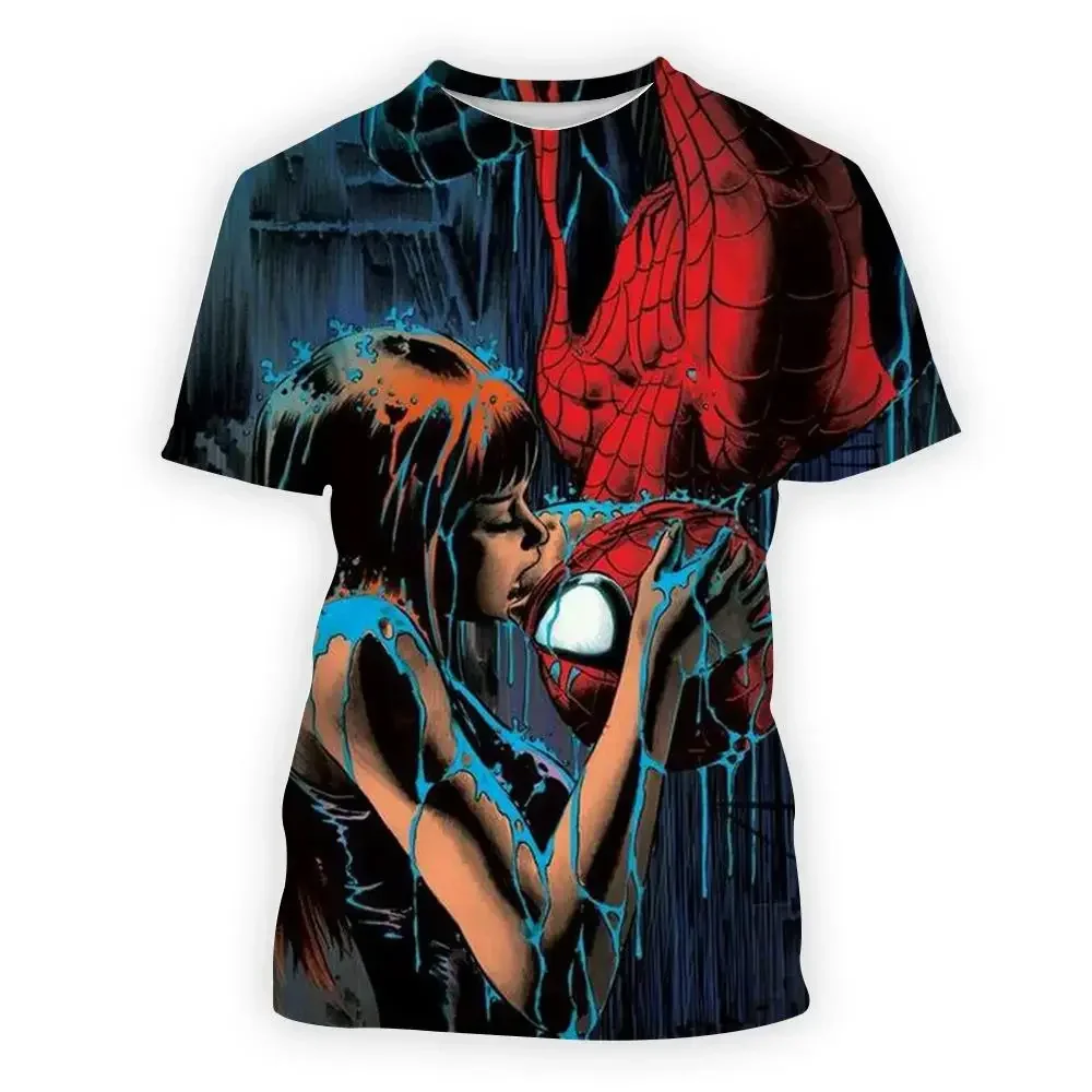 Marvel T-shirt Kids Hulk Superhero 3d T-shirt Male Female Summer Short Sleeve Top T-shirt Female Anime Unisex T-shirt