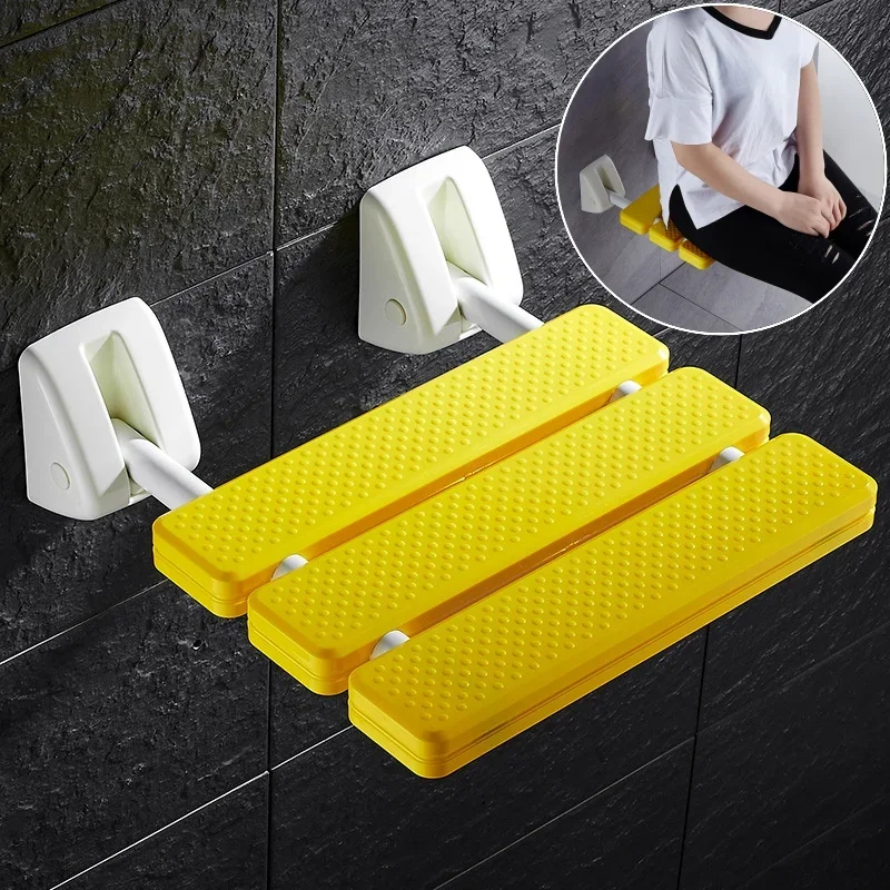 Wall Mounted Shower Seats Shower Folding Chair Bath Chair Elderly Shower Spa Toilet Bench Stool Bathhouse Chair Non-slip