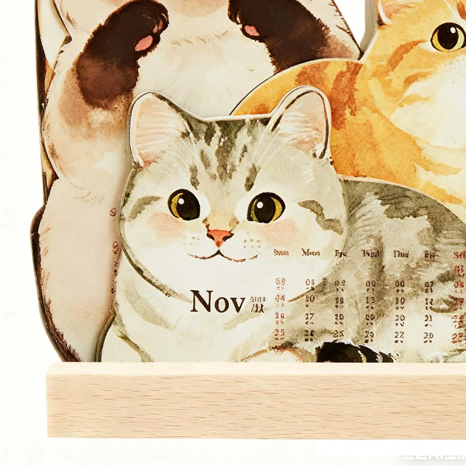 

Настольный календарь с милыми кошками и собаками, планировщик с рисунком, ежедневный настольный календарь на 2026 год для организации встреч, праздника, спальни, жизни