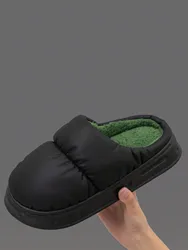 Men's Home Slippers Warm Shoes Indoor and Outdoor Non-slip Thick Bottom Casual Daily Home Cotton Shoes