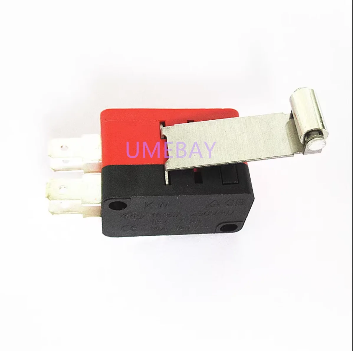 10PCS   Double gang microswitch V-156-2C25 silver contact 16A250V pin 4.8MM long handle with copper wheel