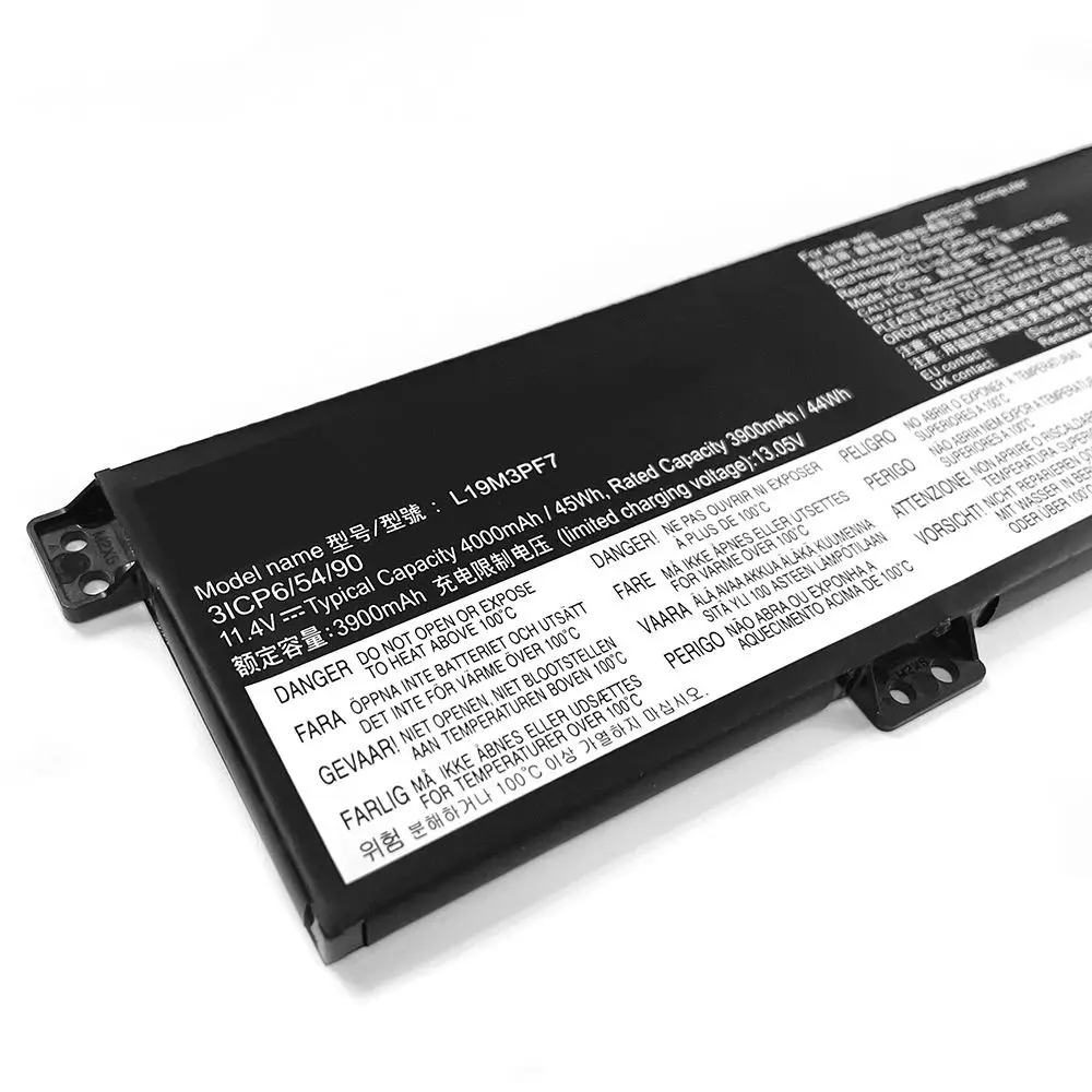 New  Original L19M3PF7 11.4V 45Wh Laptop Battery for Lenovo IdeaPad Gaming 3i 15ARH05 15IMH05 L19L3PF3 SB10W89840