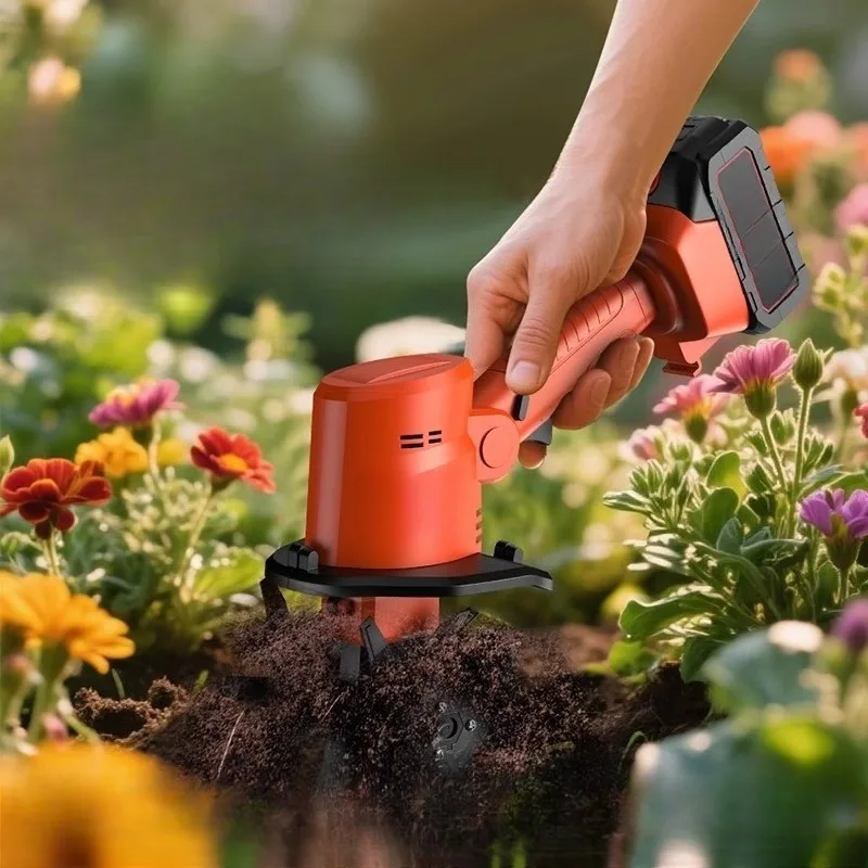 

Electric Soil Loosener Household Lithium Battery Micro-tiller Balcony Garden Gardening and Flowering Tools