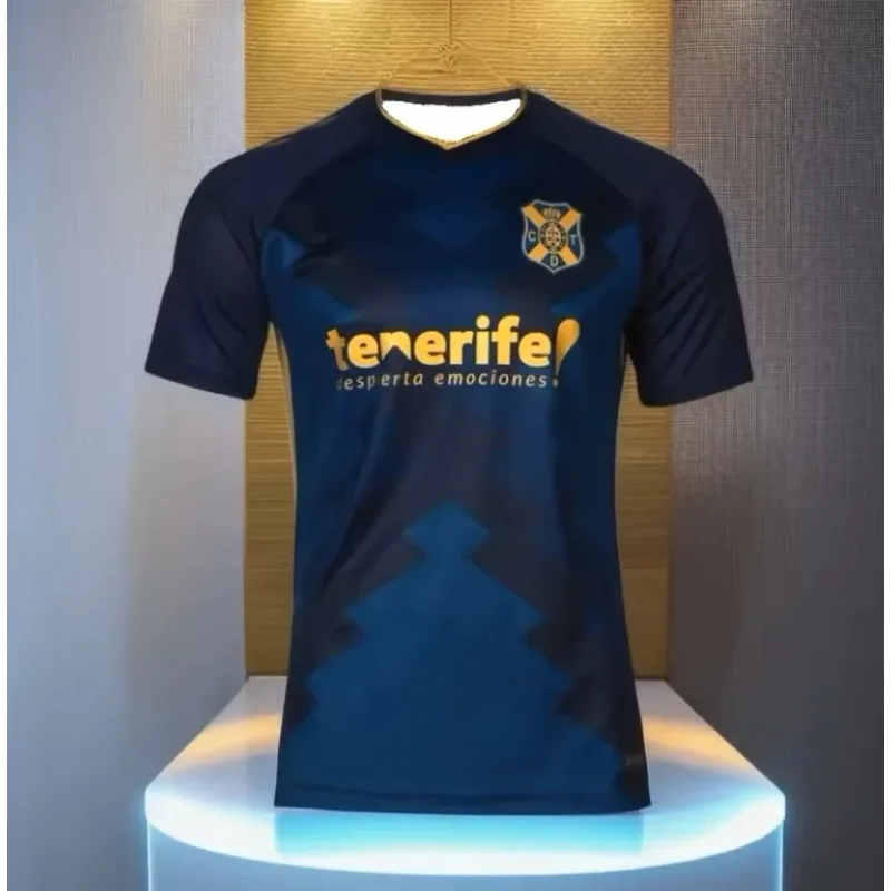 24-25 Nueva camiseta Tenerife de gran venta, camiseta transpirable para hombres y mujeres, pantalón corto informal deportivo, camisetas de manga de secado rápido, ropa