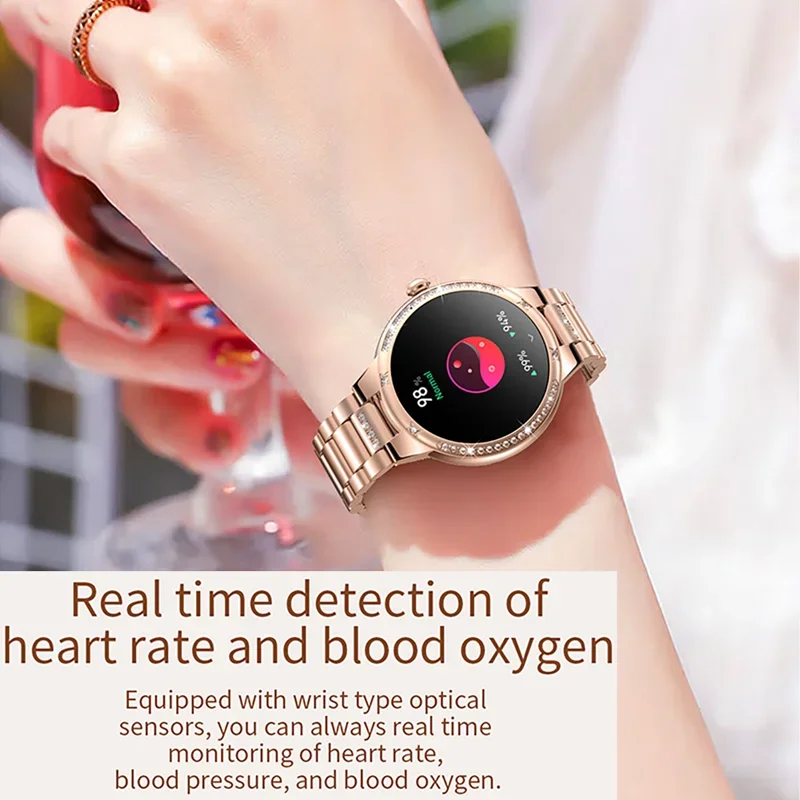 2023 Luxury Smart Watches For Women Bluetooth Call Connected Phone Women Watch Health Monitor Sports Smartwatch Women Gift