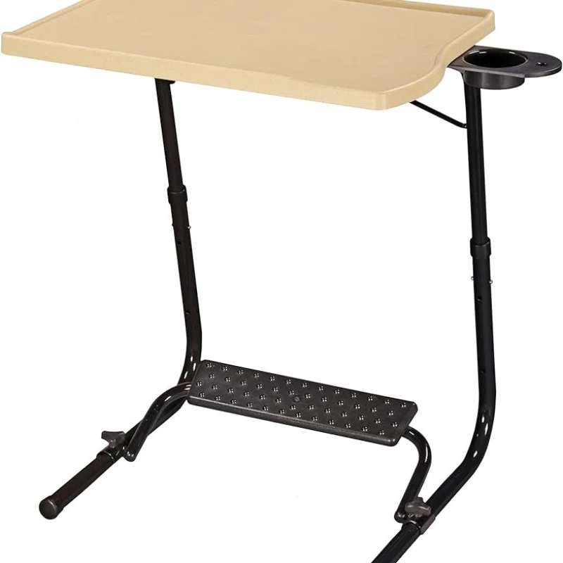 Table Buddy Executive® | Adjustable Multi Position Portable Folding Table Mate with Cup Holder and Smart Footrest for Bed T