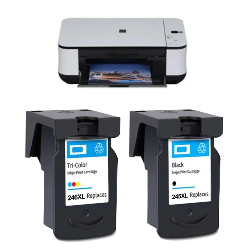 2024 New Black/Color Ink Cartridge PG245 CL246 Fits for Canon PG245 CL246 MG2920 MG2420