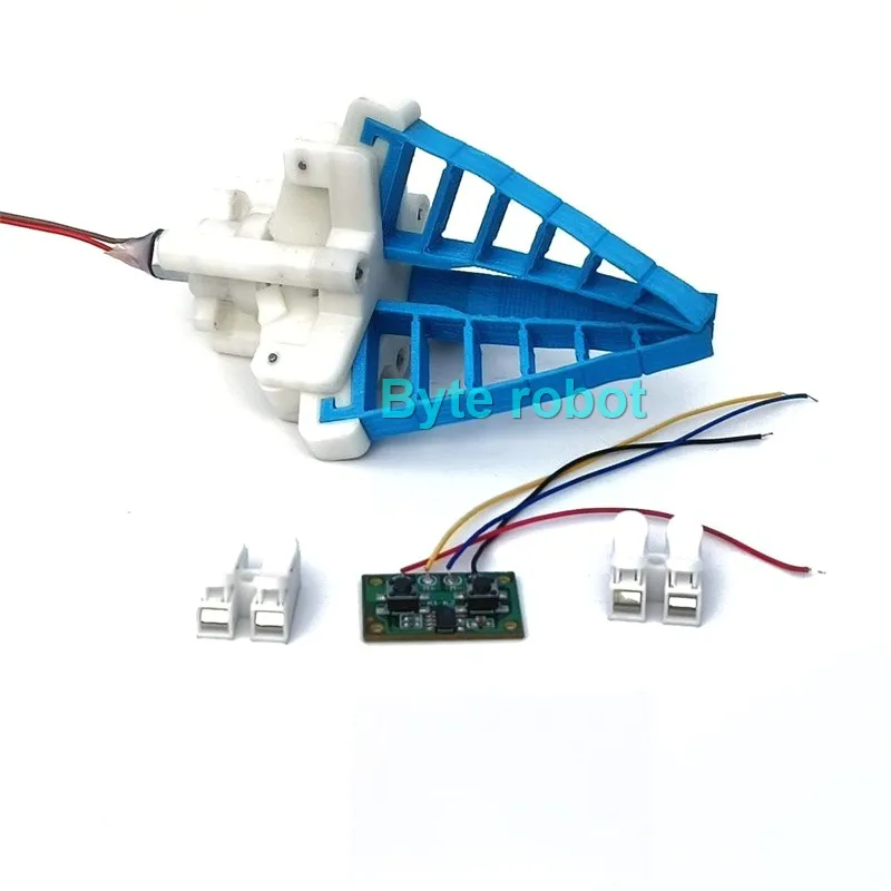 Pinza Flexible de tres dedos con Motor N20, garra robótica eléctrica, abrazadera robótica impresa en 3D, garra de Robot programable, Kit educativo DIY