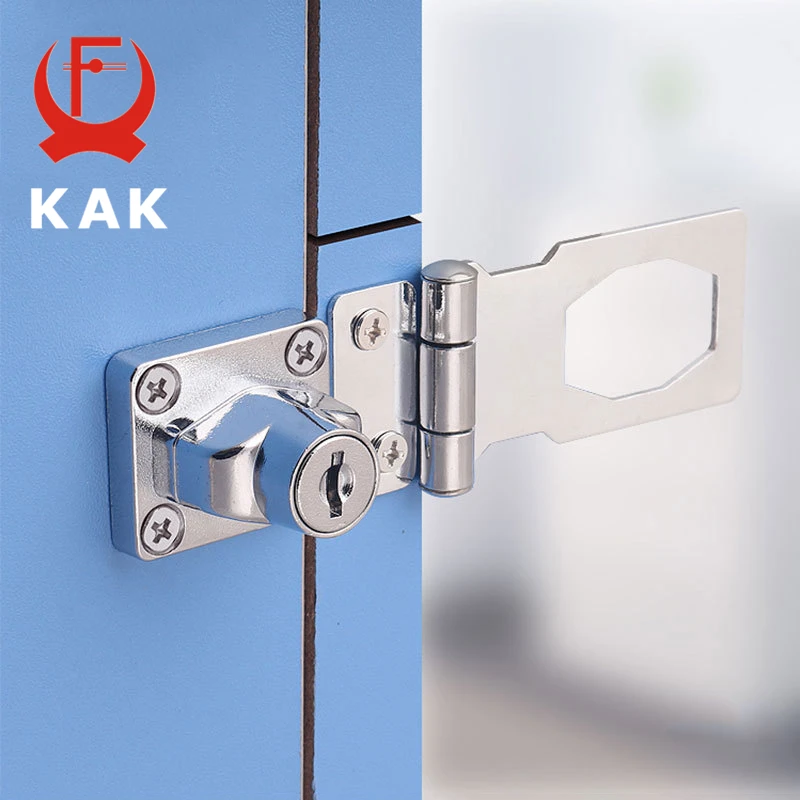 KAK 2.5-4 بوصة لكمة خالية غلق بمشبك مزلاج مع قفل باب من سبائك الزنك قفل أقفال أدراج صندوق البريد خزانة مكتب خزانة قفل الأمان #2