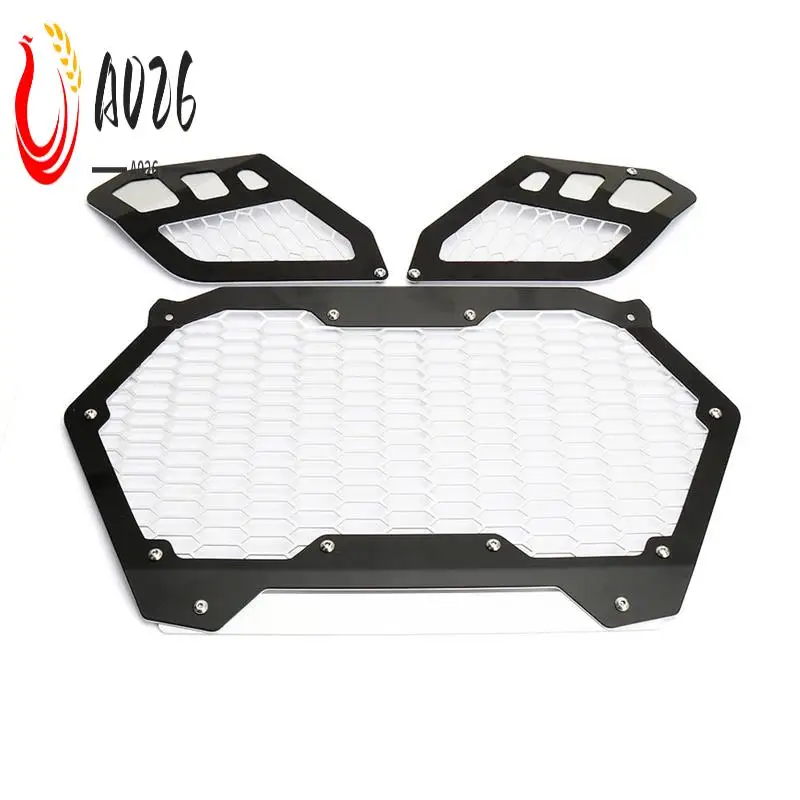 

A026-UTV Accessories Bracket Kit Grille Driving Front Mesh Grill For Can-Am Maverick R MAVERICK R 2024 2025