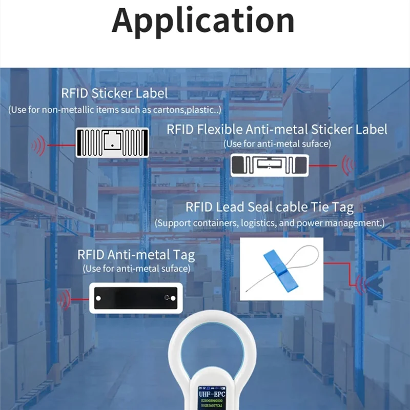 【B89E】860-960Khz UHF Pet Microchip Scanner Handheld Reader Portable 2.4G USB BT Output RFID Tag Scanner Support Android Window