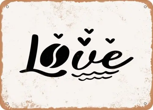 Металлический знак-Love8-винтажный знак