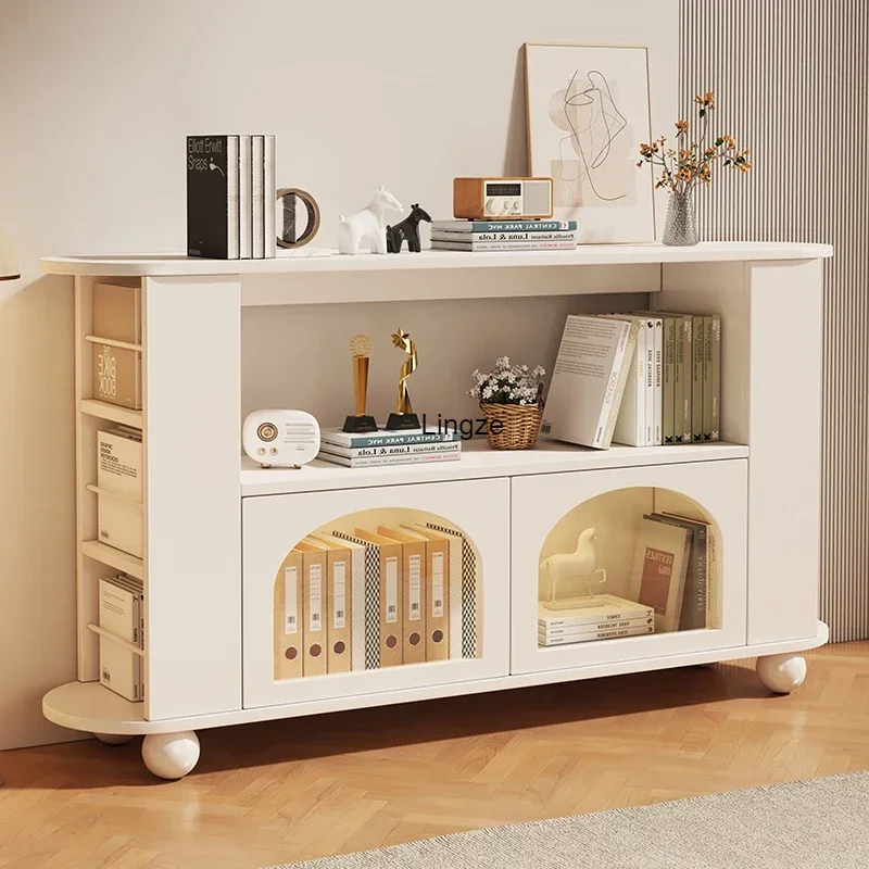 

Modular Minimalist Bookcase Organizer Display Magazine Cabinet Bookshelf White Wooden Estanteria Habitacion House Furnitures