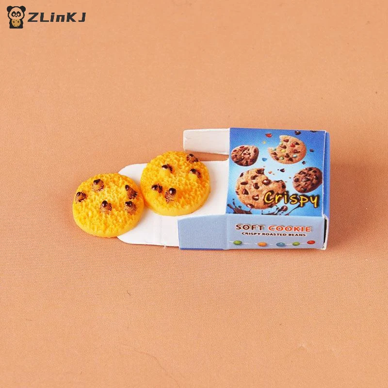 ▶5 Sets Miniature Fast Food Packaging Boxes 1:12 Scale Dollhouse Hot Dog Bread Cookie Boxes For Doll House Kitchen Scene Decor