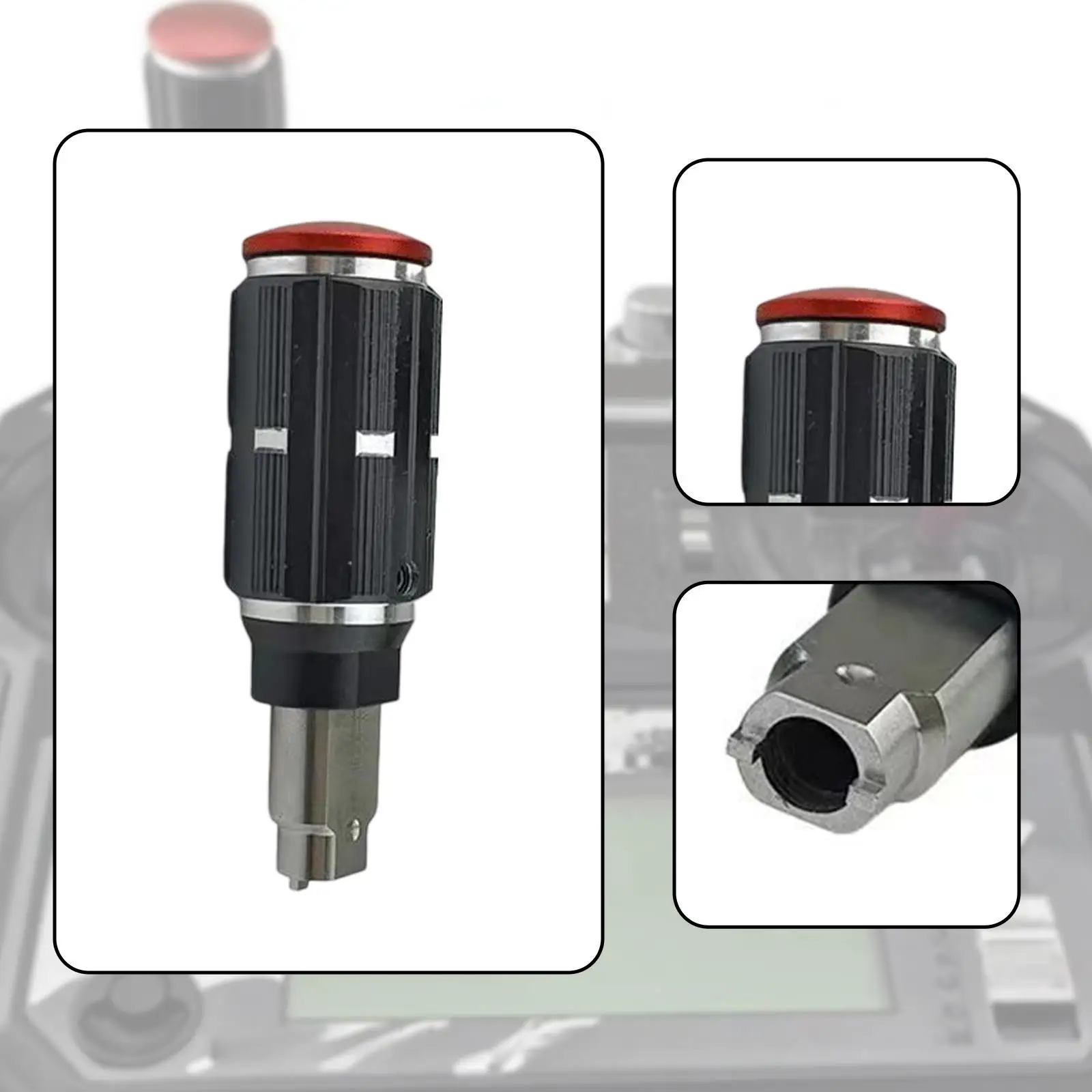 Portable Metal Switch Nut Tool Anti Slip Grip Collet Remover for RC Radios Remote Toggle Switch Maintenance Ideal for Hobbyists