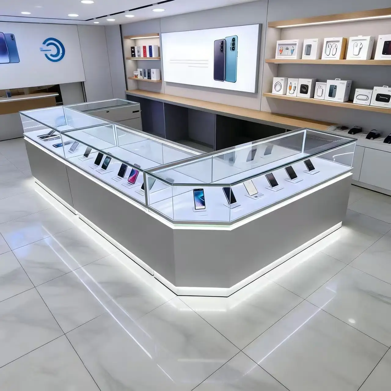 Mobile Phone Counter Display Cabinet Mobile Phone Display Cabinet Store Mobile Phone Glass Counter