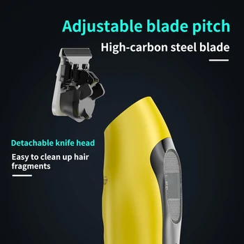 DOWWEIR K80 Professional Hair Clipper for Men DLC Blade External Rotor Brushless Motor with Base Charger Display Hair Trimmer - Image 3