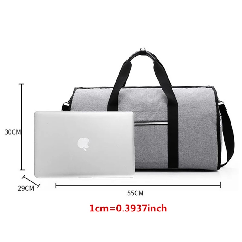 Portable Luxury Suit Storage Bag 2 in 1 Busines Travel Duffel Bag Men\'s Garment Bag Shoulder Trip Handbag Clothing Luggage Bag