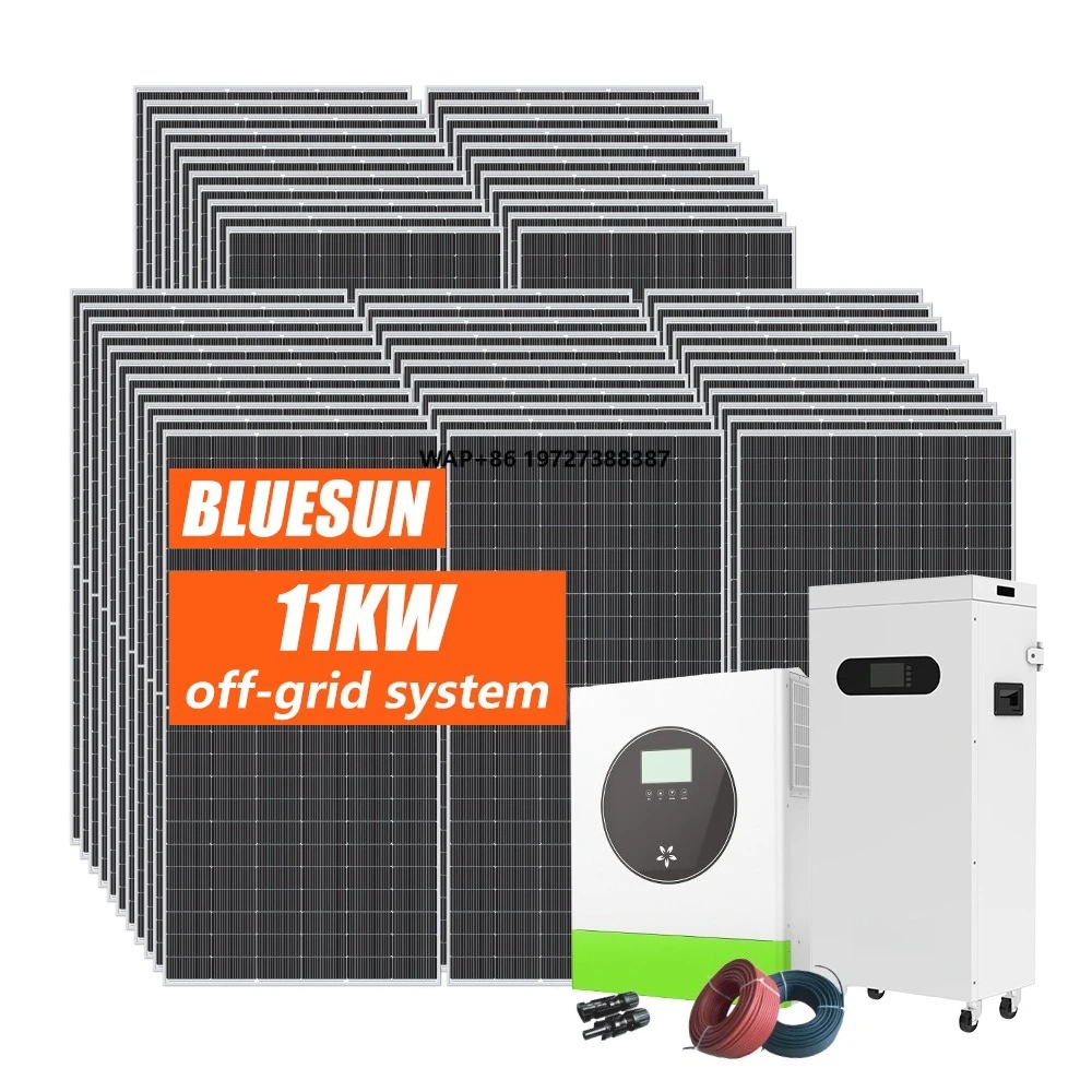 

Bluesun Complete Solar System 10kw 8kw Hybrid Off Grid Solar Energy Storage System Full Kit Home Use Solar PV System