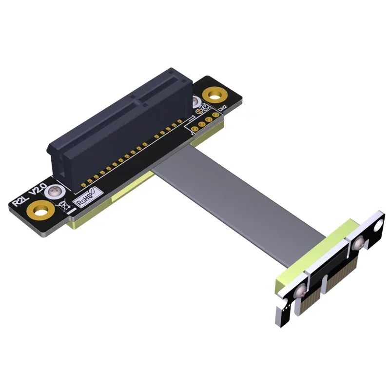 

Двойной 90-градусный прямоугольный удлинительный кабель PCIe 3.0 X1 к X4, 8 Гбит/с, высокоскоростной адаптер PCI Express 1x Riser Card, удлинитель ленты