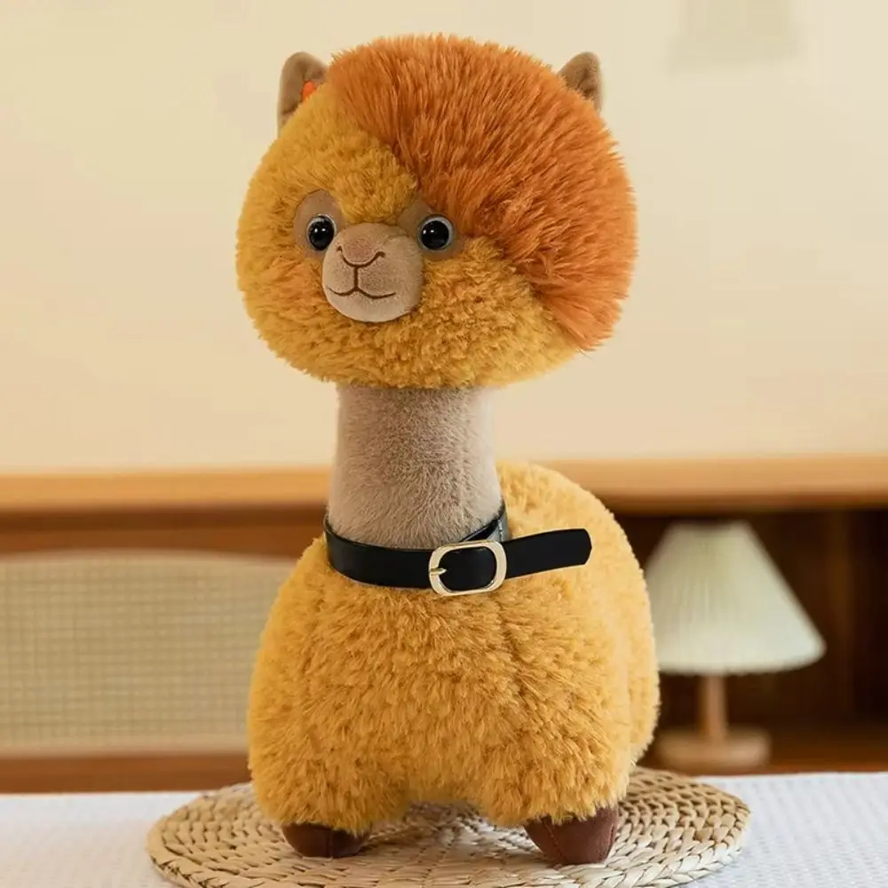 PP algodão pequeno cordeiro boneca de pelúcia fofo macio alpaca brinquedo de pelúcia dos desenhos animados ins animais brinquedos de pelúcia presentes de aniversário