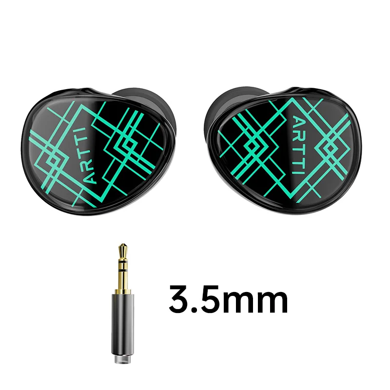 Écouteurs intra-auriculaires HiFi ARTTI T10&R1&R2, moniteurs filaires IEMs avec transducteur planaire de 14,2 mm, basses texturées, connecteurs 2 broches de 0,78 mm et 3,5 mm/4,4 mm 3