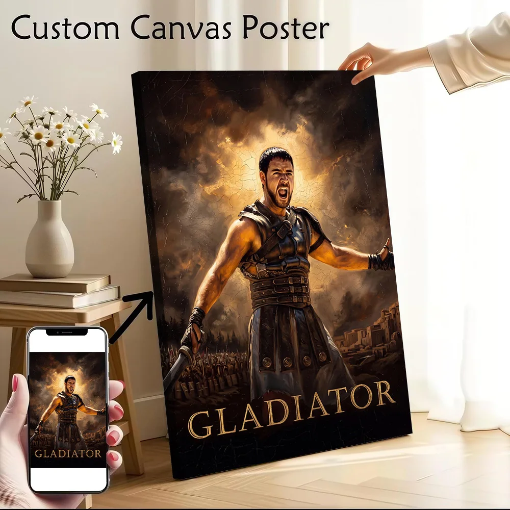 Gladiator Movie Painting Printed Canvas Poster Personalized High Quality Wall Art Paintings for Wand Deko Modern Home Decoration