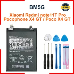 BM5G 5080mAh Battery For Xiaomi Redmi Note11T Pro / Pocophone X4 GT / Poco X4 GT High capacity Capacity Phone Batteries Bateria