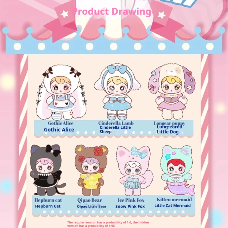 

Cute Genuine New Product Sunycoco Rebellious Sweetheart Plush Series Blind Box Handmade Cute Doll Doll Model Festival Gifts