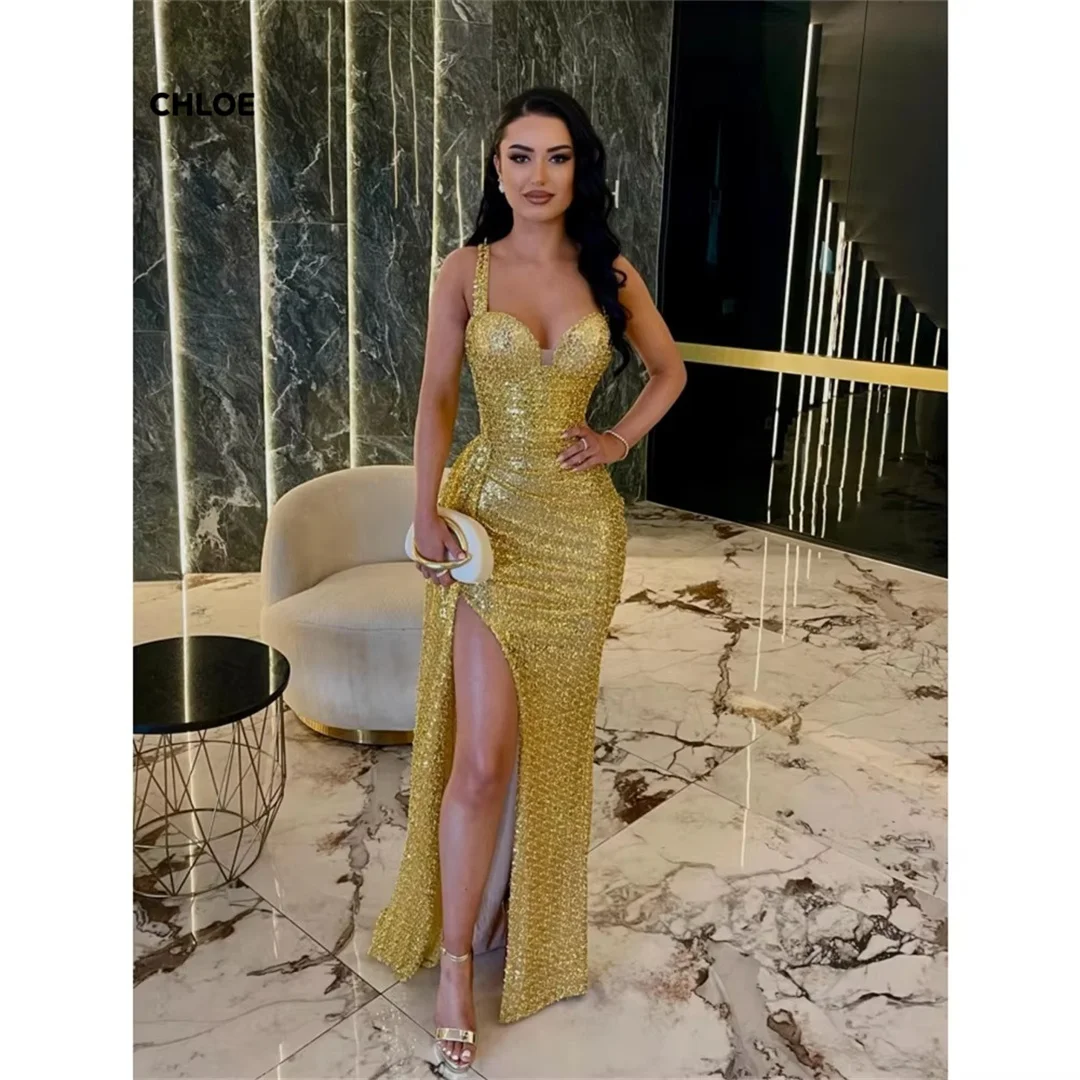 

Line A Long Prom Dresses Luxury 2025 Luxury Evening Dress Off-shoulder Custom Made Gala Dresses Elegant Evening Party Sleeveless