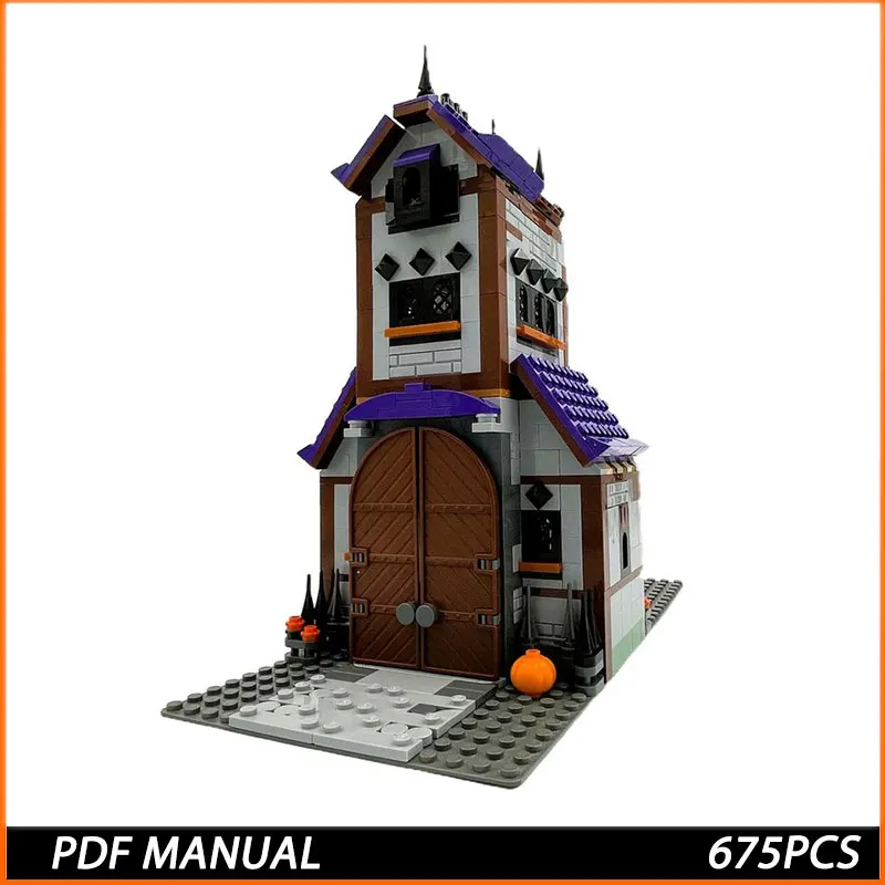 

MOC Spooky House Modular Alternate Build King Boo S Haunted Mansion Mariose Model Building Blocks Architecture Toys Brick 675pcs