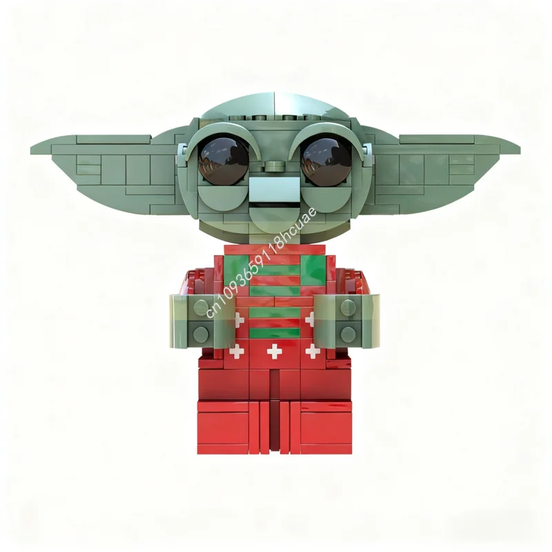 266 pçs moc upscaled grogu minifigura estrela batalha modelo blocos de construção crianças idéia aniversário modular brinquedos criativos presentes natal