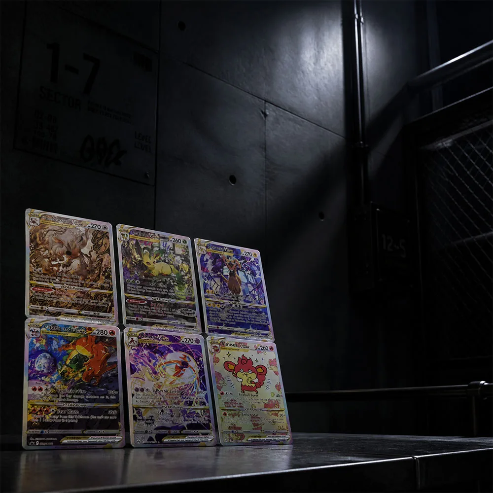 DIY TCG PKM Card Crown Zenith Galarian Gallery GG Charizard Hisuian Zoroark VSTAR Full Art Holo Anime Game Collection Cards Gift