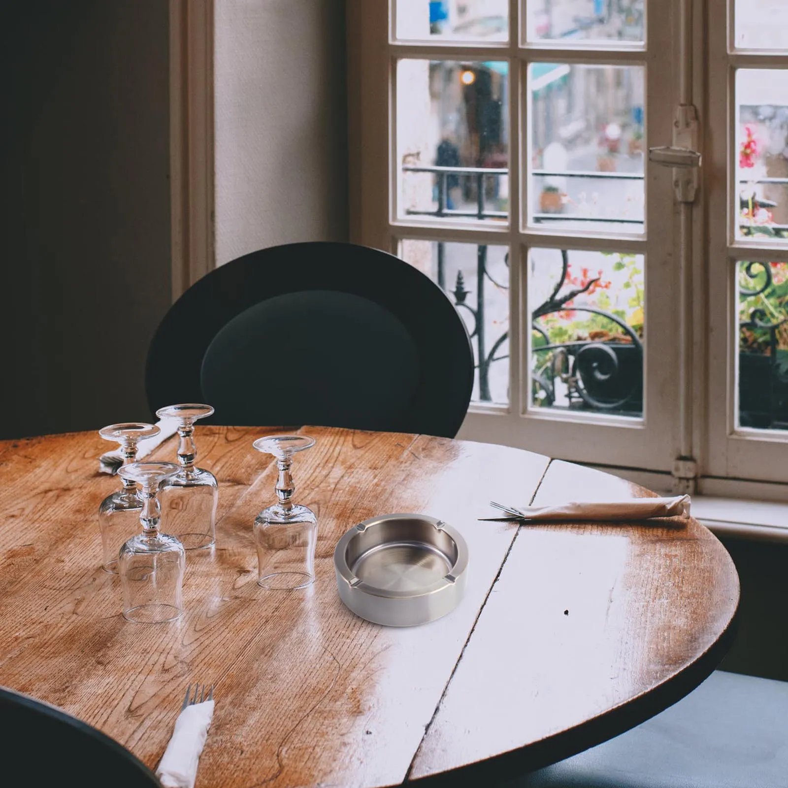 

Ash Tray Stainless Steel Smoking Retro Metal Trays Vintage Bronze Accessory