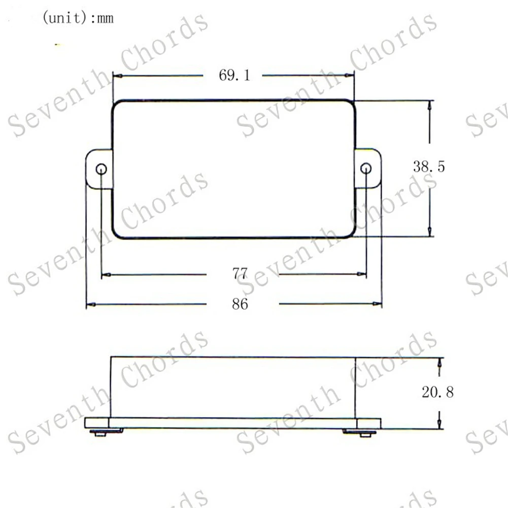 

Plastic Sealed Humbucker Pickup Cover Shell For Electric Guitar Parts For SQ ST Pickup Musical Instruments Guitars Accessories