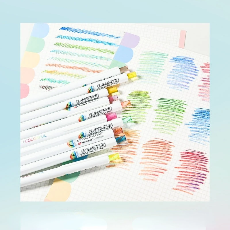 2/4 Pcs Colored Pencils Drawing Automatic Pencil Student Sketching Doodling Coloring Painting Crayon Stationery Supplies