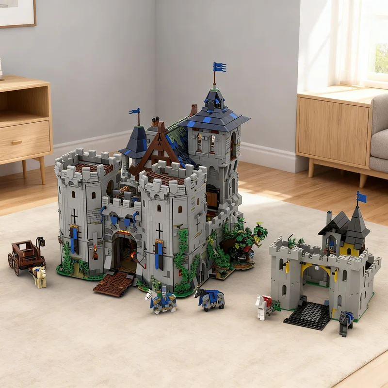 6959pcs MOC Castle Black Falcons Falcon's Fortress Classic Model Christmas Gift Creative Ideas Room Decoration