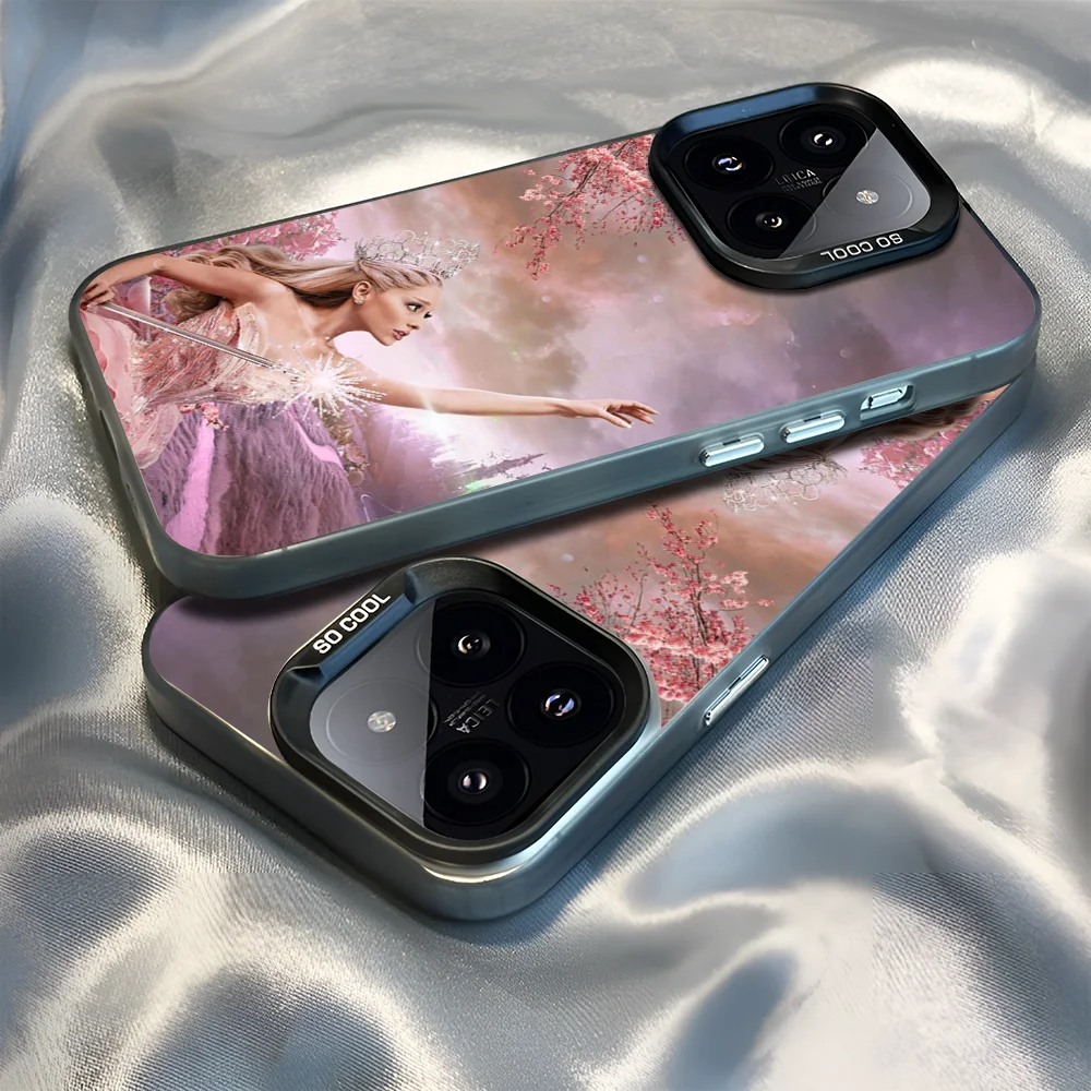 Epc A- Ariana G-Grande Wicked Phone Case IMD Phone Case For IPhone 16 15 14 13 12 11 Pro Max Plus Color Silver Cover
