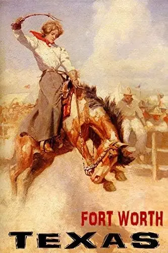 Винтажный ковбой форт Ворт Техасский металлический жестяной знак 8x12 дюймов Ретро домашняя комната бар Паб Магазин кафе Настенный декор