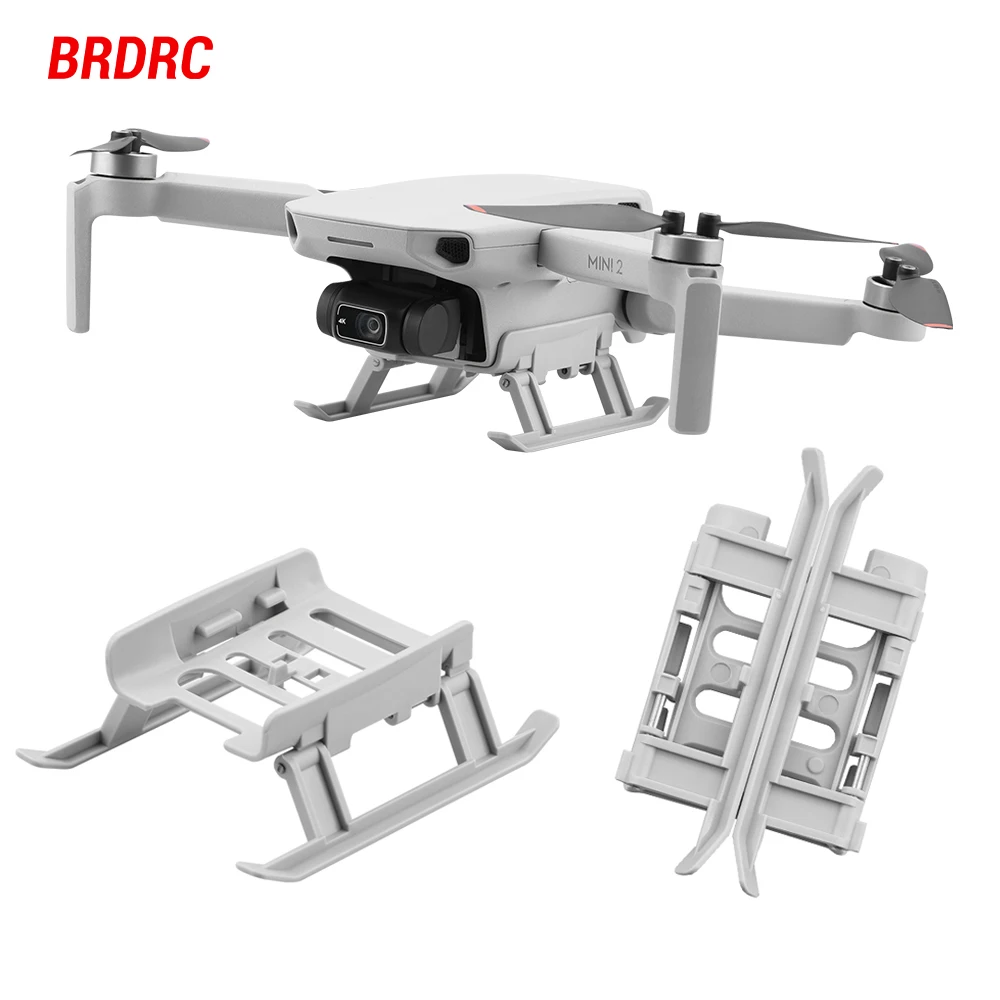 BRDRC Landing Gear for DJI Mavic Mini/Mini 2/Mini SE Drone Quick Release Height Extender Long Leg Foot Protector Accessory