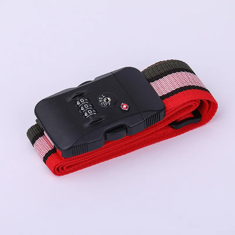 Tsa Wachtwoord Douane Slot Bagage Cross Riem Verstelbare Reizen Koffer Band Bagage Koffer Touw 2M Bandjes Reizen Accessoires - afbeelding 1