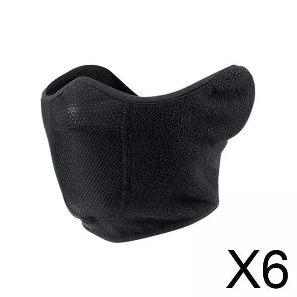 

Winter Sports Half Face Masks Windproof Warm Polyester Face Cover for Hiking Skating Camping
