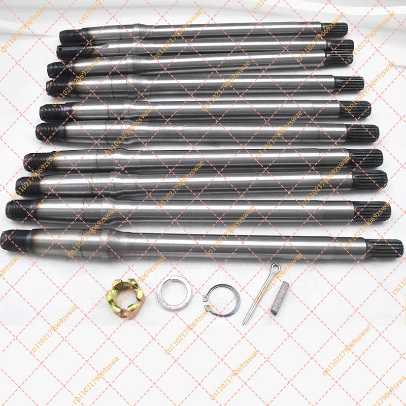 Electric Tricycle Rear Axle Drive Shaft, 18T 6205 Bearing Replacement Parts Kit (35-58cm Adjustable)