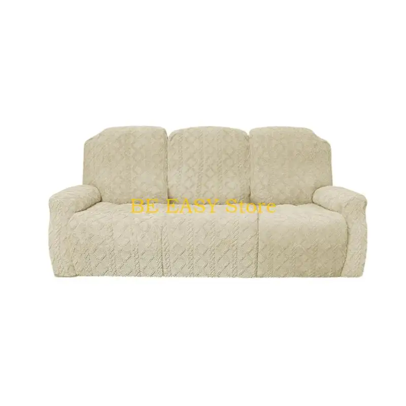 E28F Polyester Sofa Cover, Flexible Fabric Follows the Seat, Backrest and Headrest Portions Through Reclining Motion